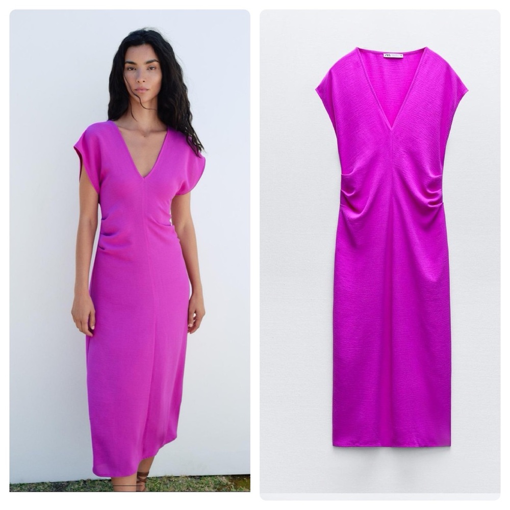 Zara dress with rouching